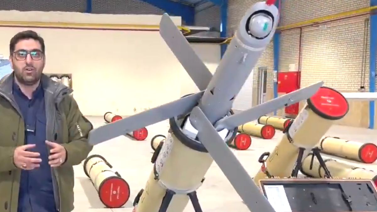 Новый дрон Rezvan Ирана с запуском с контейнера. Фото Лампа знаний