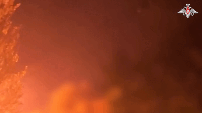  Удар ТОС-1А «Солнцепёк» в реальном бою. 03.01.2025 г. Источник видео: https://t.me/mod_russia/47572