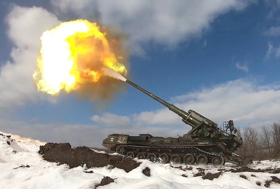    Боевая работа артиллерии в зоне СВО