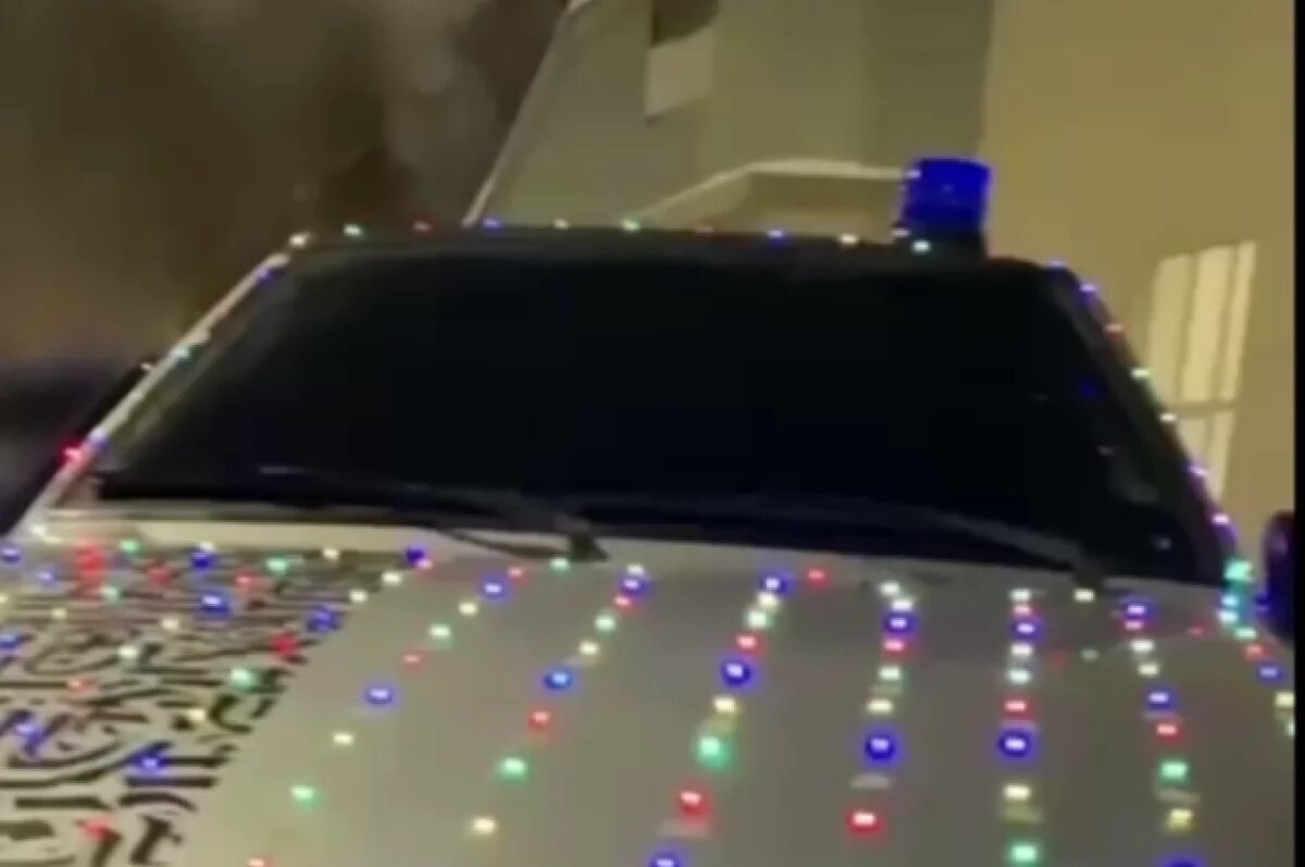    В Уфе оштрафовали водителя «новогоднего» автомобиля