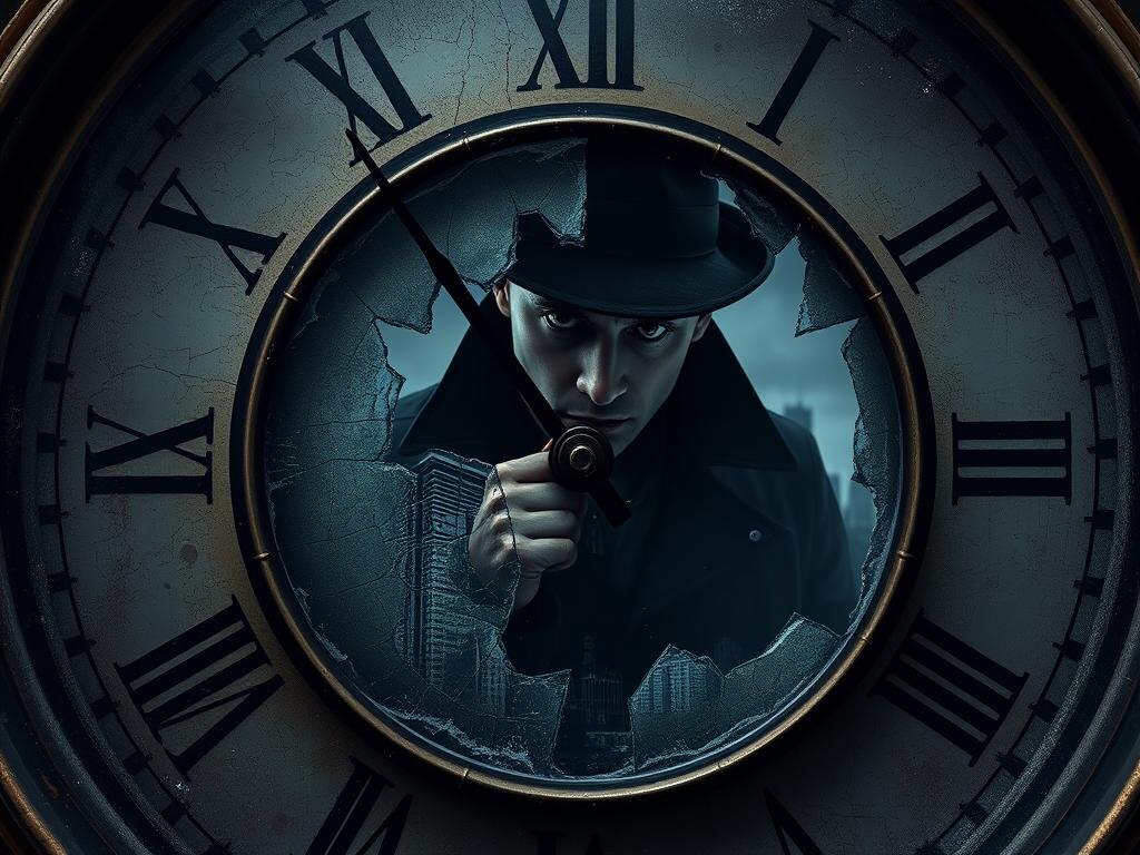 Детектив, одержимый таинственным убийством, обнаруживает, что его расследование ведет его в прошлое, в лабиринт старинных часов и секретов, которые могут стоить ему рассудка. Сталкиваясь с реальностью, искаженной временем, он вынужден бороться не только за правду, но и за собственное спасение.