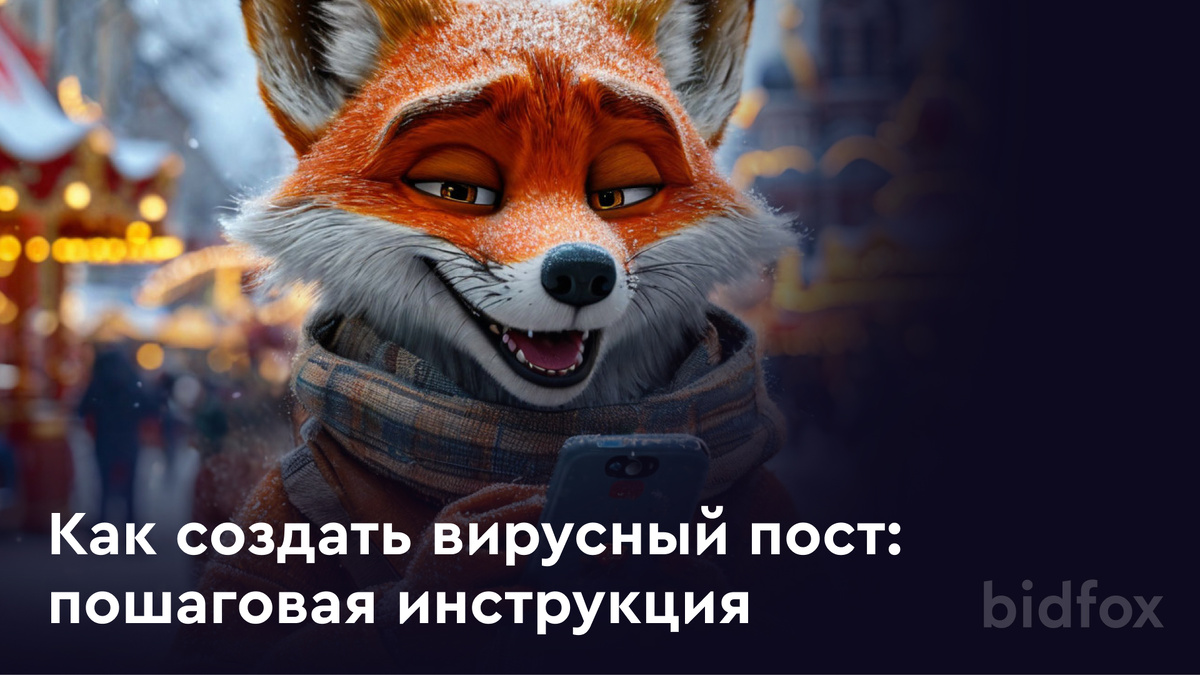 Сервис BidFox помогает увеличивать охват постов и запускать рекламные кампании в соц. сетях
