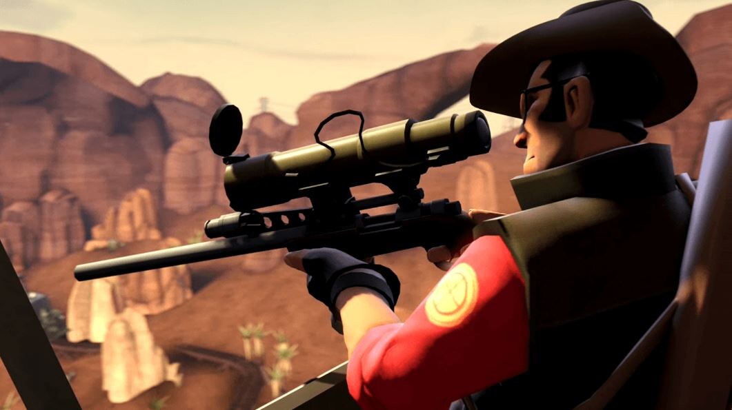 Кадр из Meet the Sniper (Team Fortress 2)