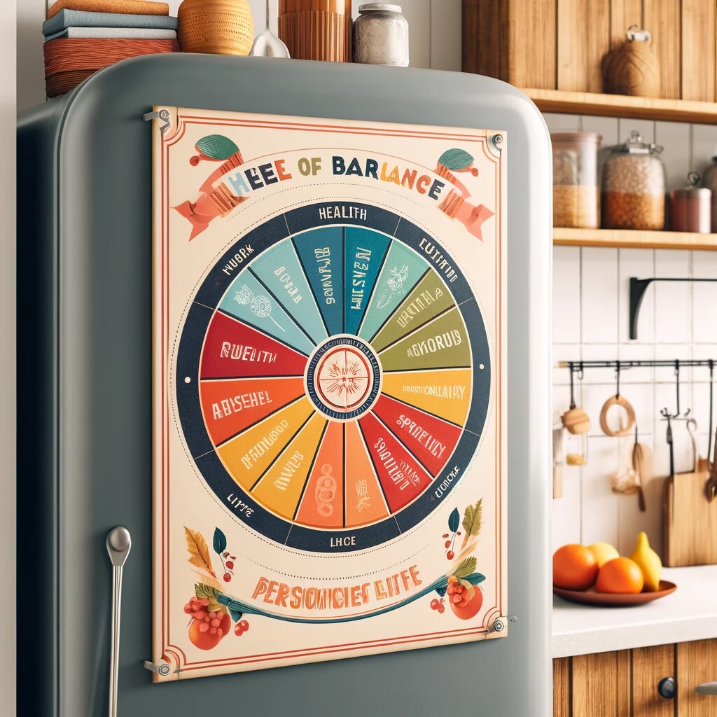 Можно легко интегрировать колесо в повседневную жизнь, например, повесив его на холодильник.