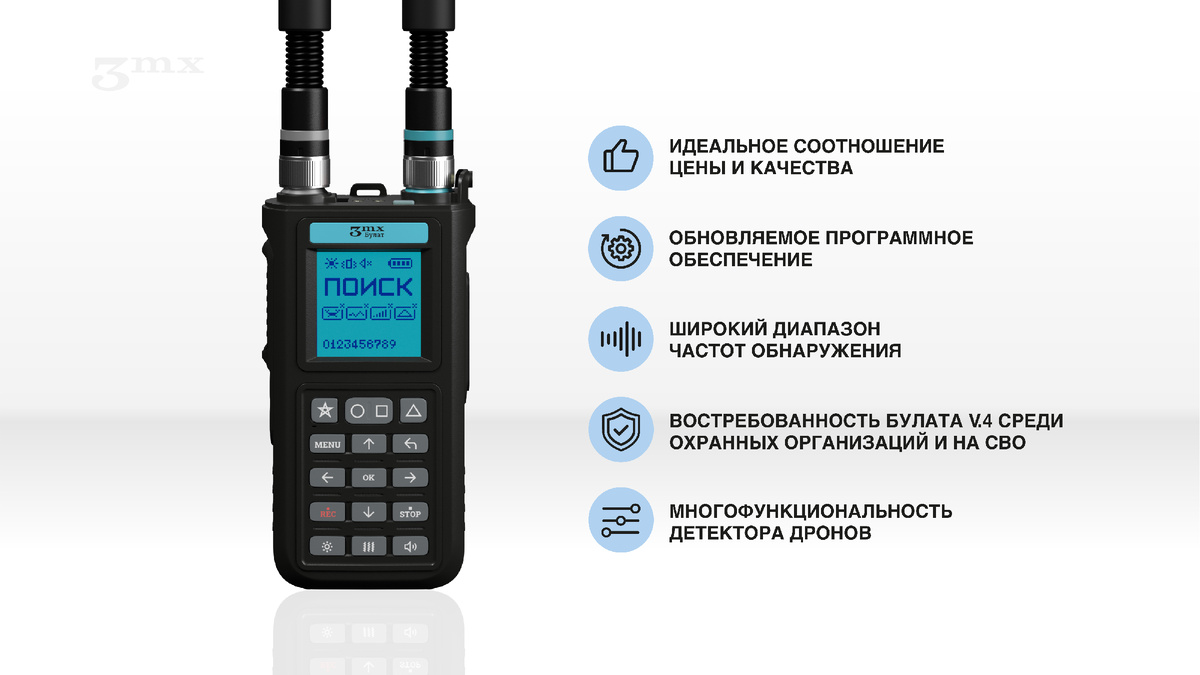 Преимущества детектора 3mx