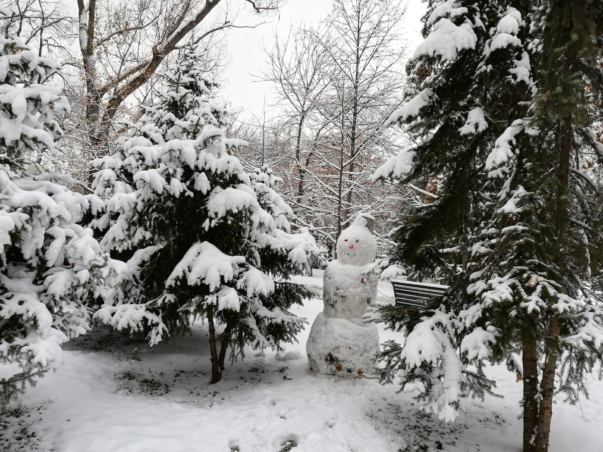 Снег есть, снеговик есть, а вот печки...