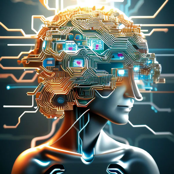 Нейровизуализированная аналогия человеческого мозга с компьютером