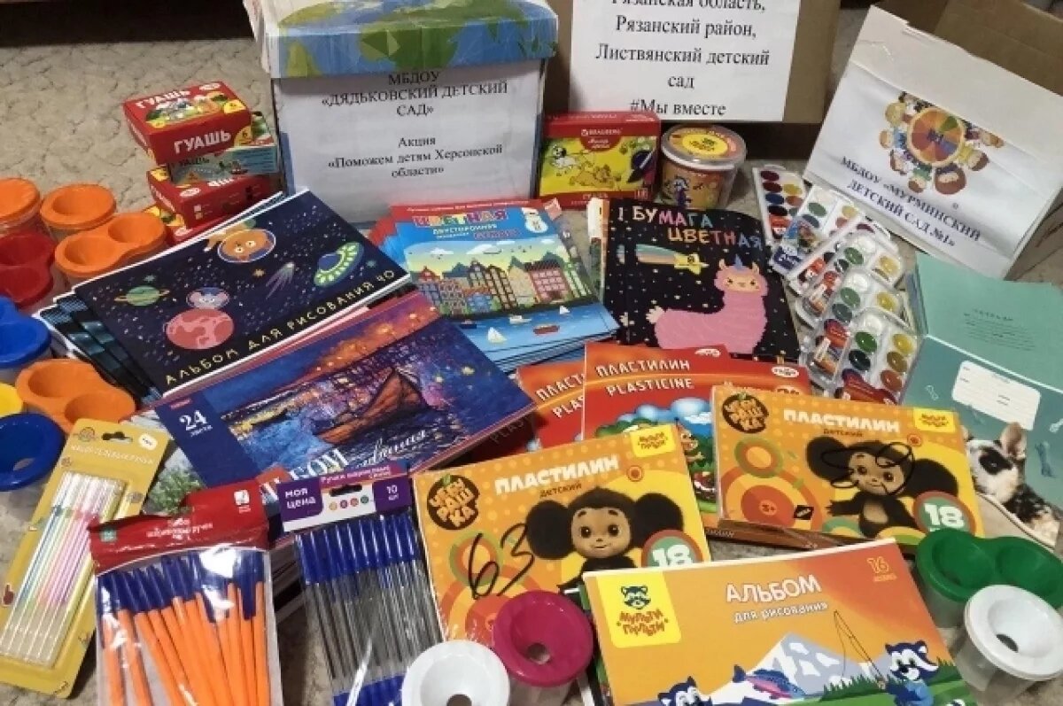    Рязанцы передали гуманитарную помощь детскому саду в Чаплинке