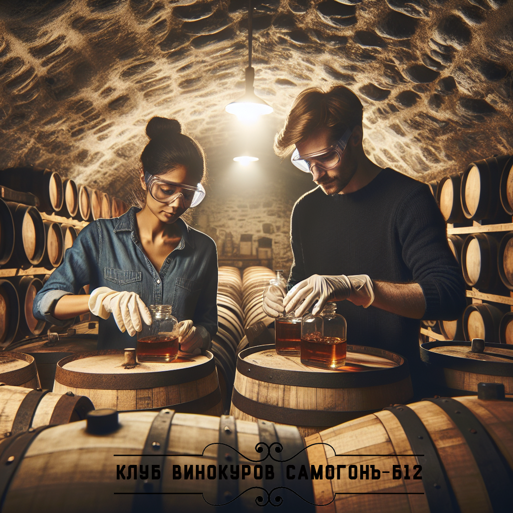 Домашний погреб с бочками. ©