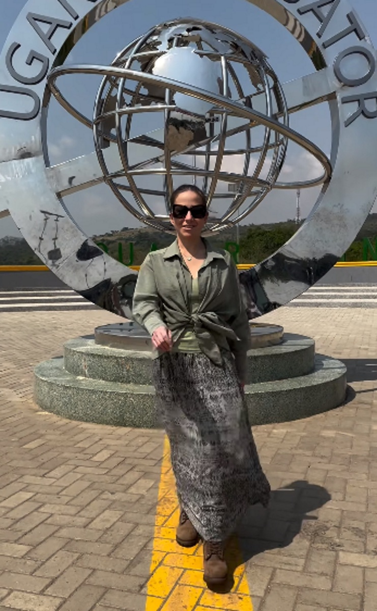 Юлия Барановская провела зимние каникулы в Африке. Фото: соцсети