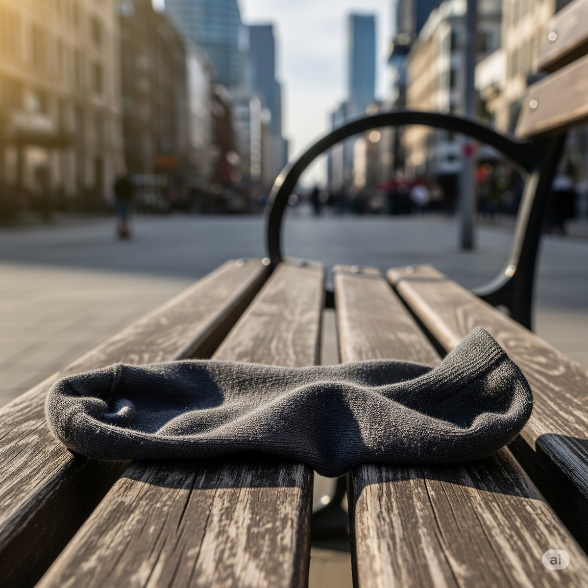 Носок в центре города