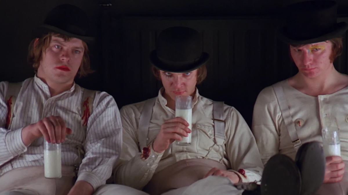 Кадр из фильма "Заводной апельсин"