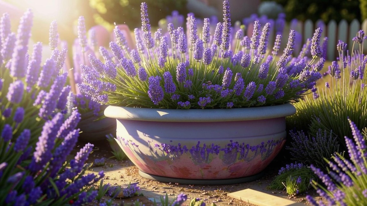 Такой я представляю свой лавандовый уголок.