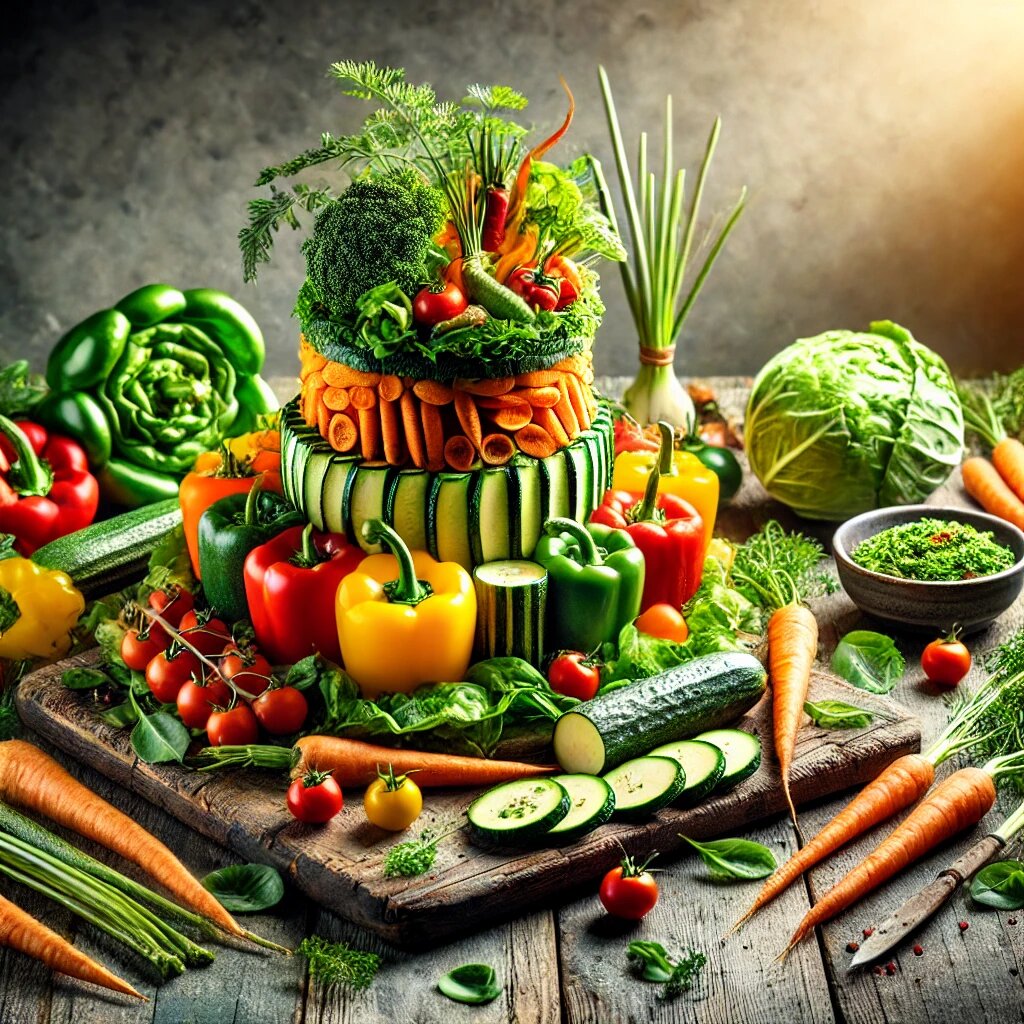 🌿 Свежие овощи.