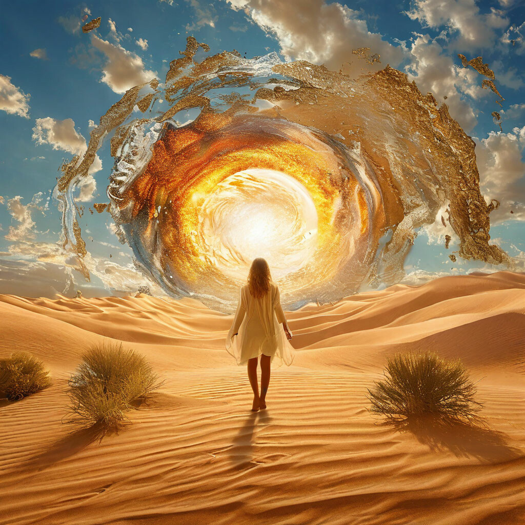 Песчинка мироздания. Сгенерирована нейросетью Шедевриум. 