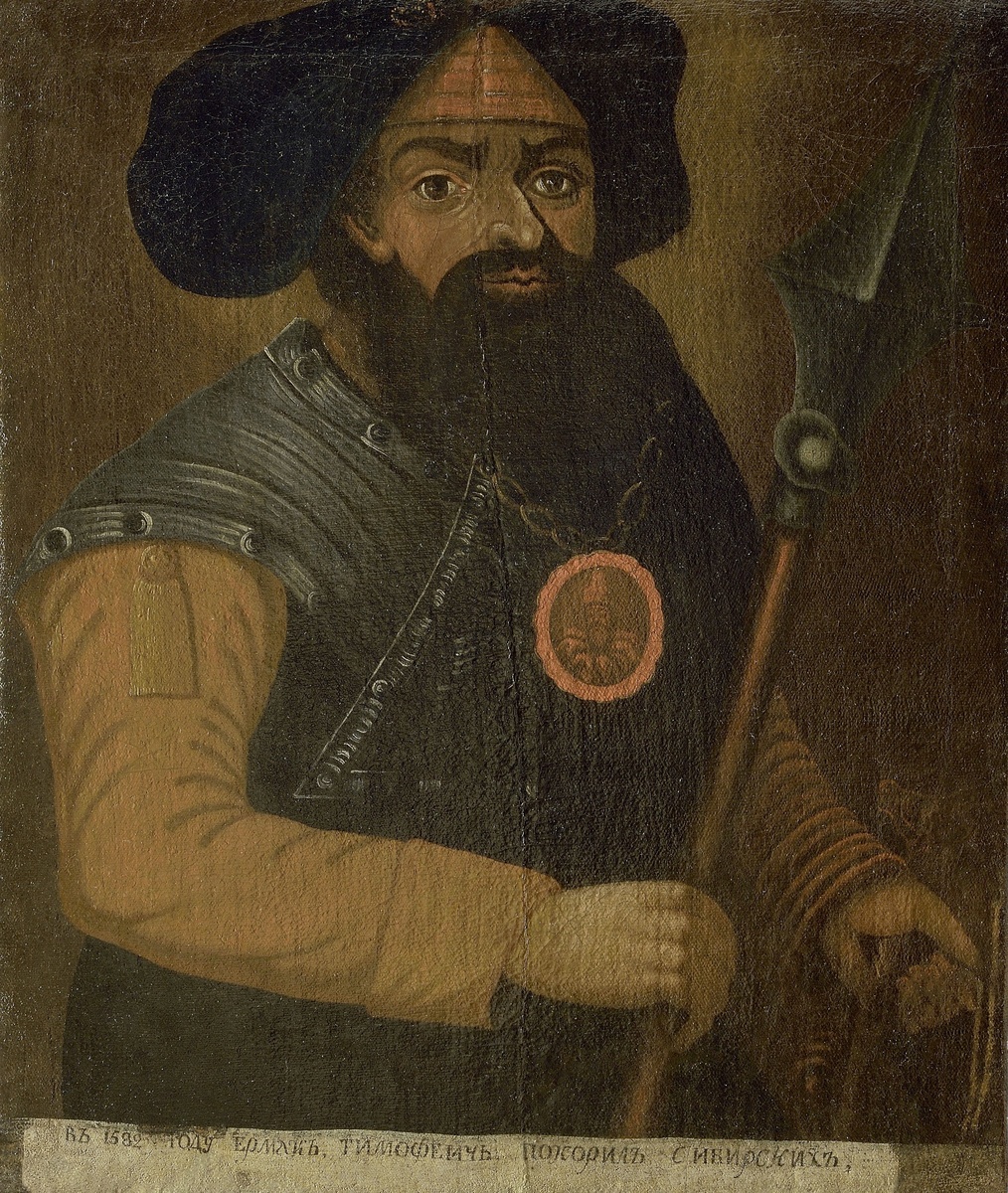 Неизвестный художник. Портрет Ермака. Вторая половина XVIII–XIX век. Холст, масло. 82х71. Государственный Эрмитаж. Санкт-Петербург. После реставрации