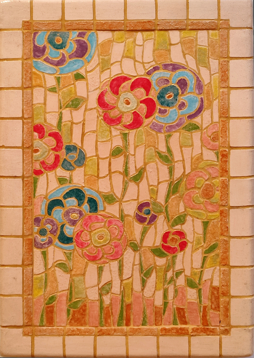 Светненко Наталья, Минусинск, "Цветочная поляна", мозаика