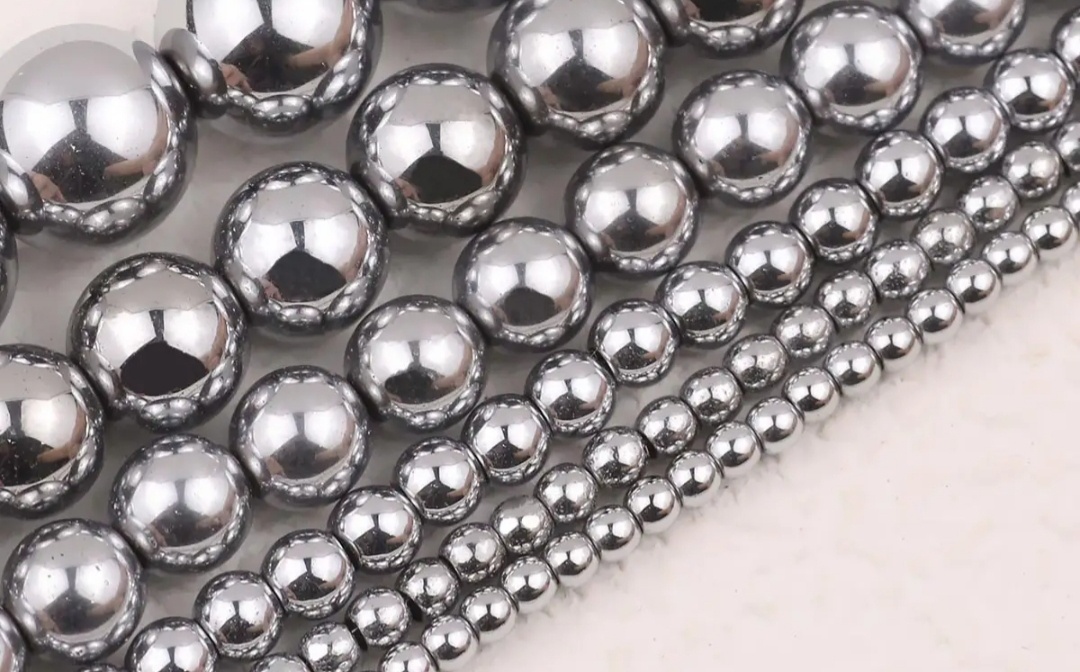 Гематит с родиевым покрытием 