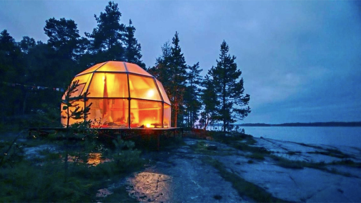 Глемпинг на берегу Ладоги