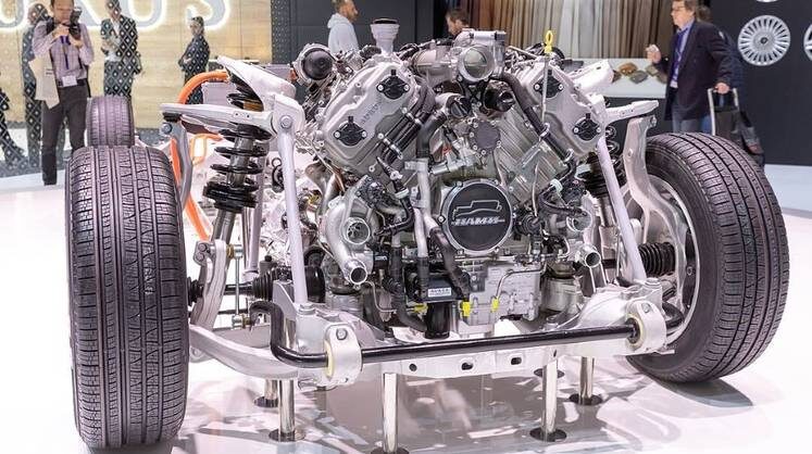    CC BY-SA 4.0 (Авторство: Matti Blume) Для иллюстрации: основные узлы и агрегаты автомобиля Aurus на Женевском автосалоне 2019 года