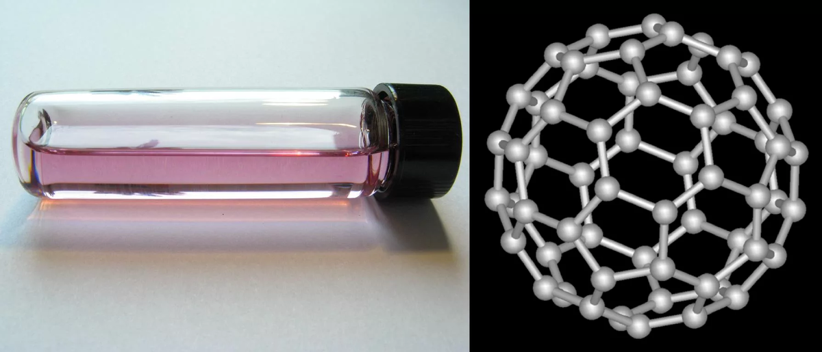 Молекула из углерода "Фуллерен" картинка взята из яндекс.Фото