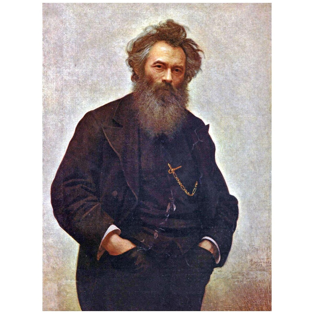 Иван Крамской. Портрет Ивана Шишкина. 1880. Русский музей