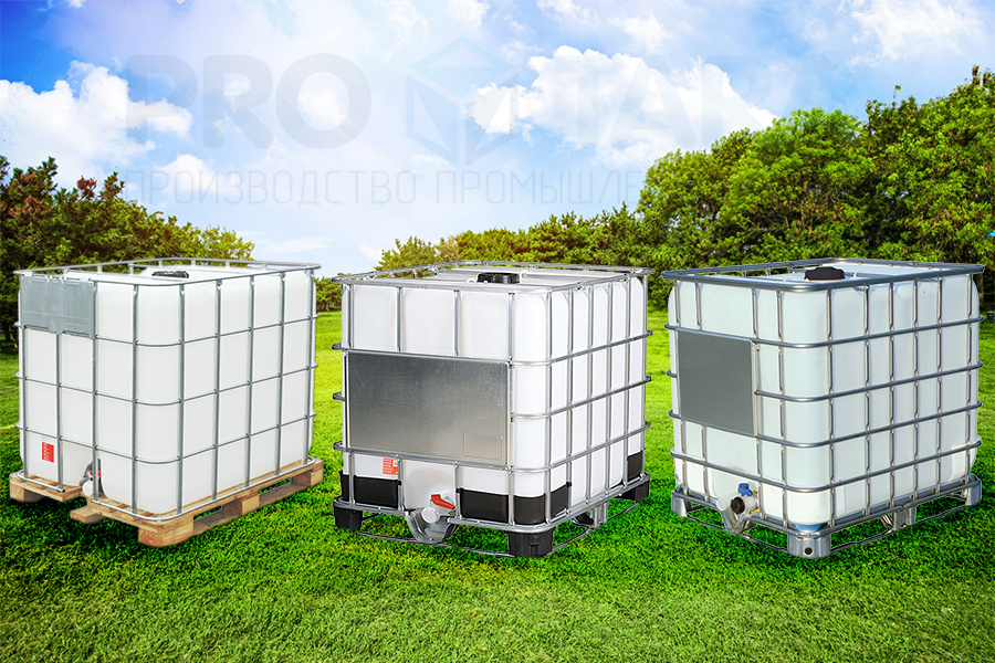 Кубические емкости Еврокуб на 1000 литров