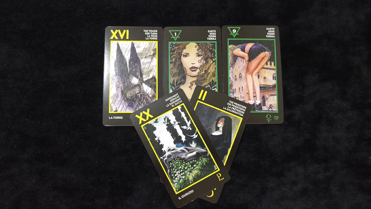 Результат расклада на вызов мужчины на проявление на Таро Манара