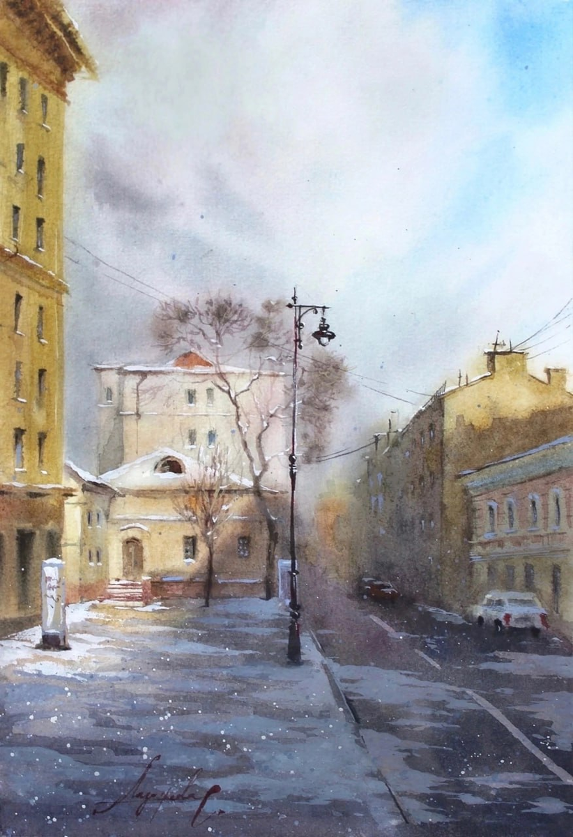 Акварель Светланы Лазогреевой