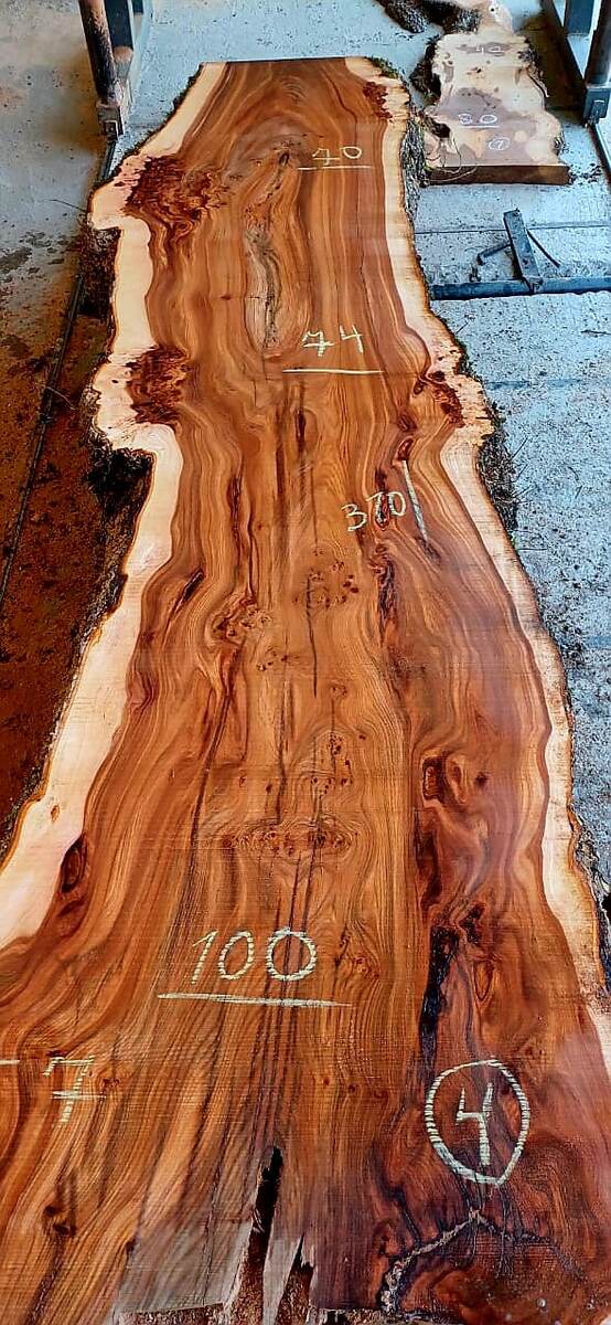 Продольный спил карагача