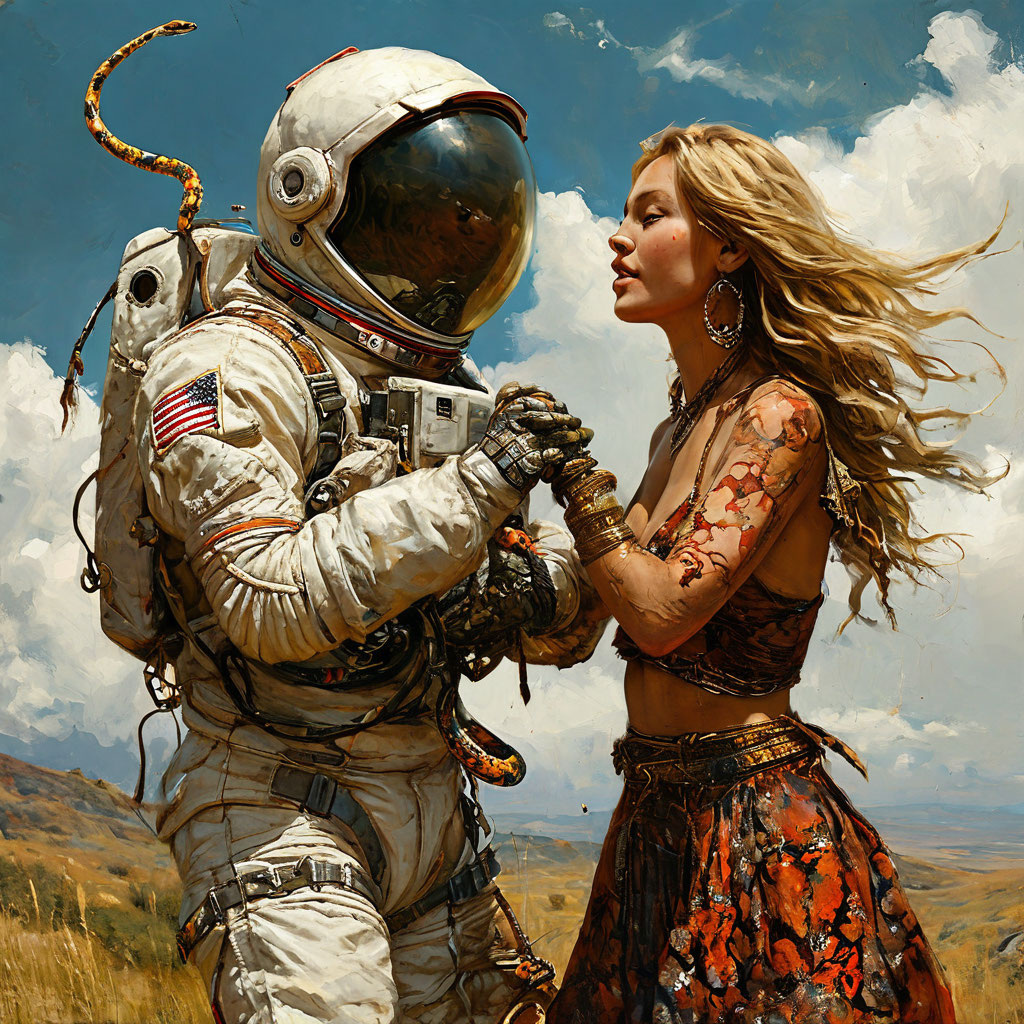 Кто тут змей? Шедеврум знает. Второй рисунок больше понравился, но в нём почему-то ЛГБТ окаянное просочилось, так что не публикую