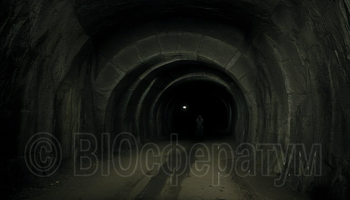 Удалось найти проход, похожий на рукотворный.