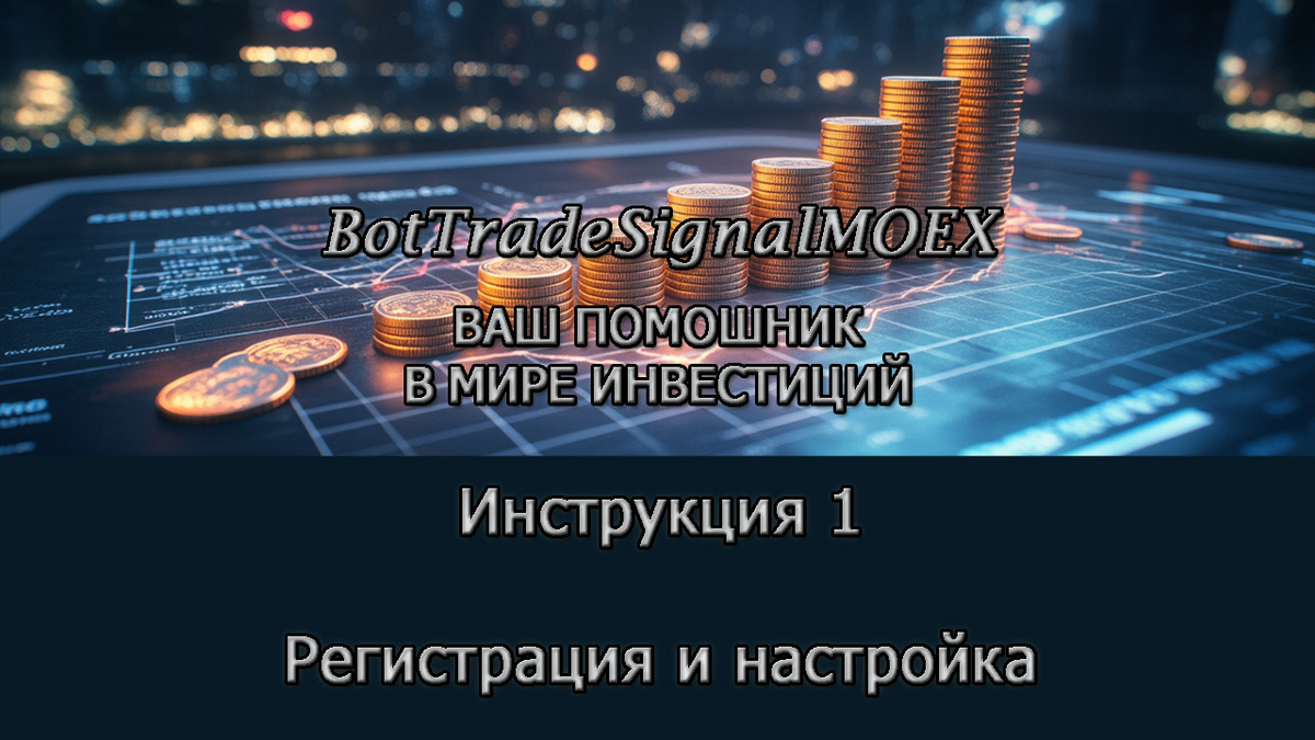 TradeSignalMOEX. Инструкция 1.Регистрация и настройка