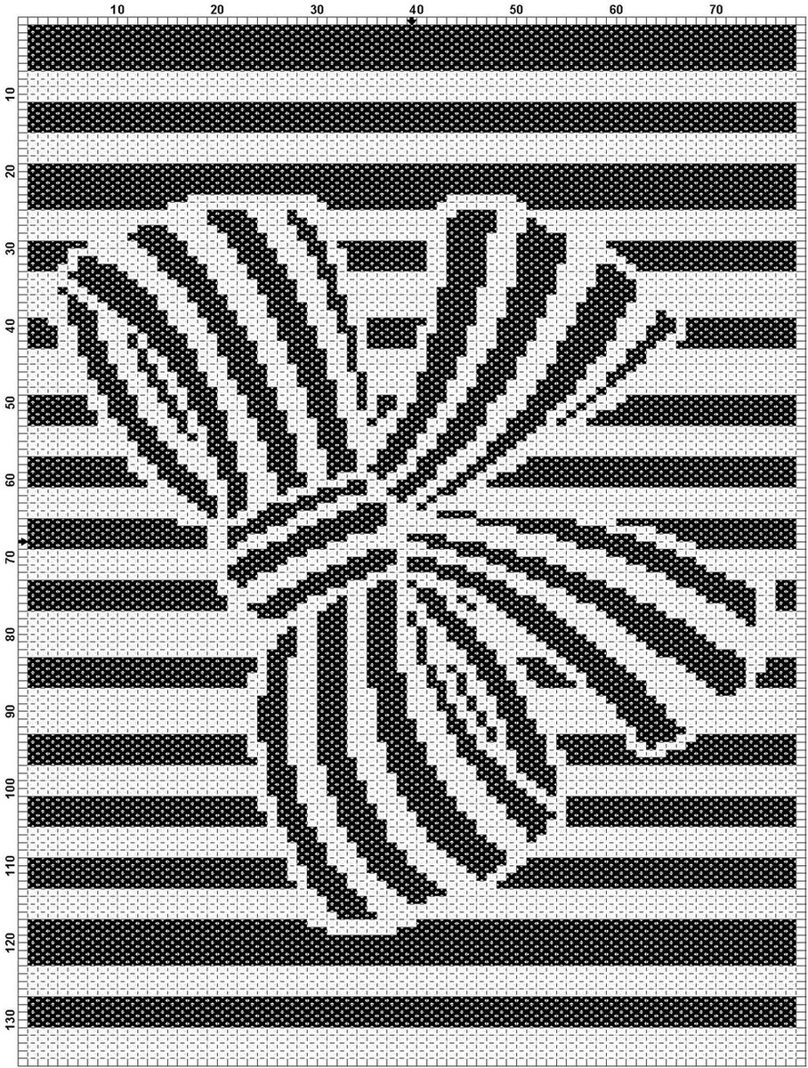 Ширина банта 77 стежка, высота произвольная, цвета любые.