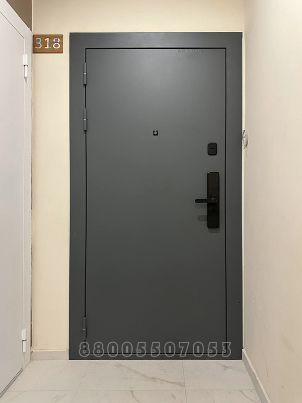 Металлическая дверь с порошковым напылением муар