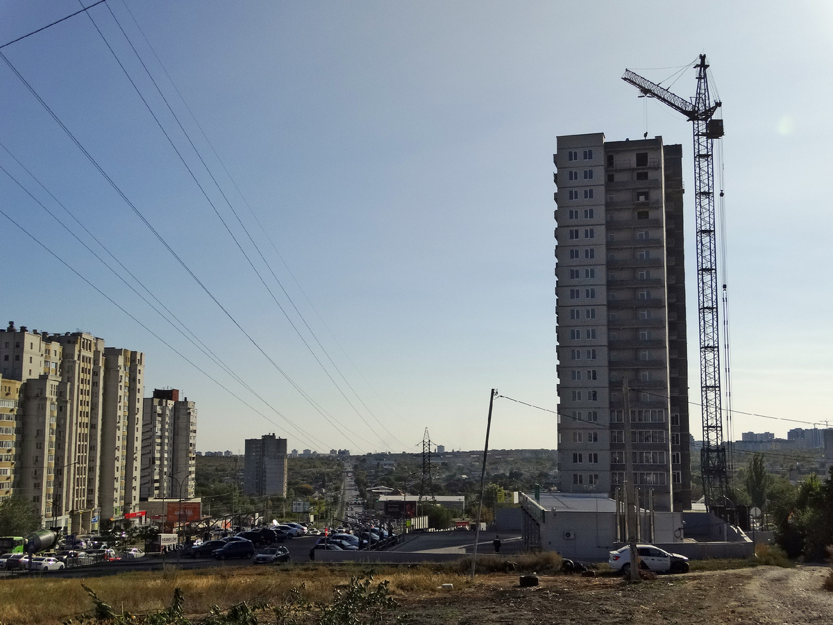 Строительство ЖК "Эталон". Сентябрь 2023 года