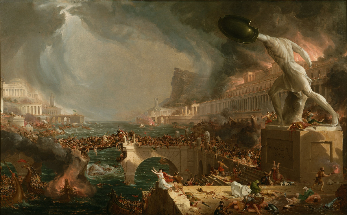 Картина The Course of Empire Destruction 1836 год
Автор: Thomas Cole Источник: commons.wikimedia.org