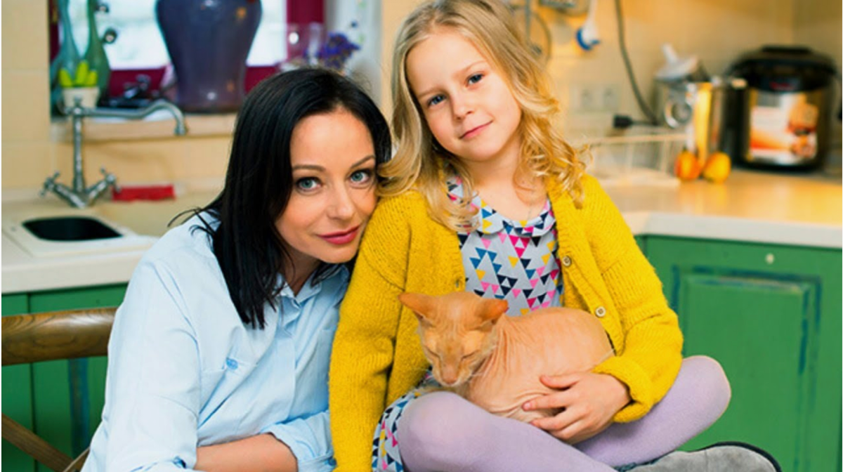 Евгения с дочерью Настей
