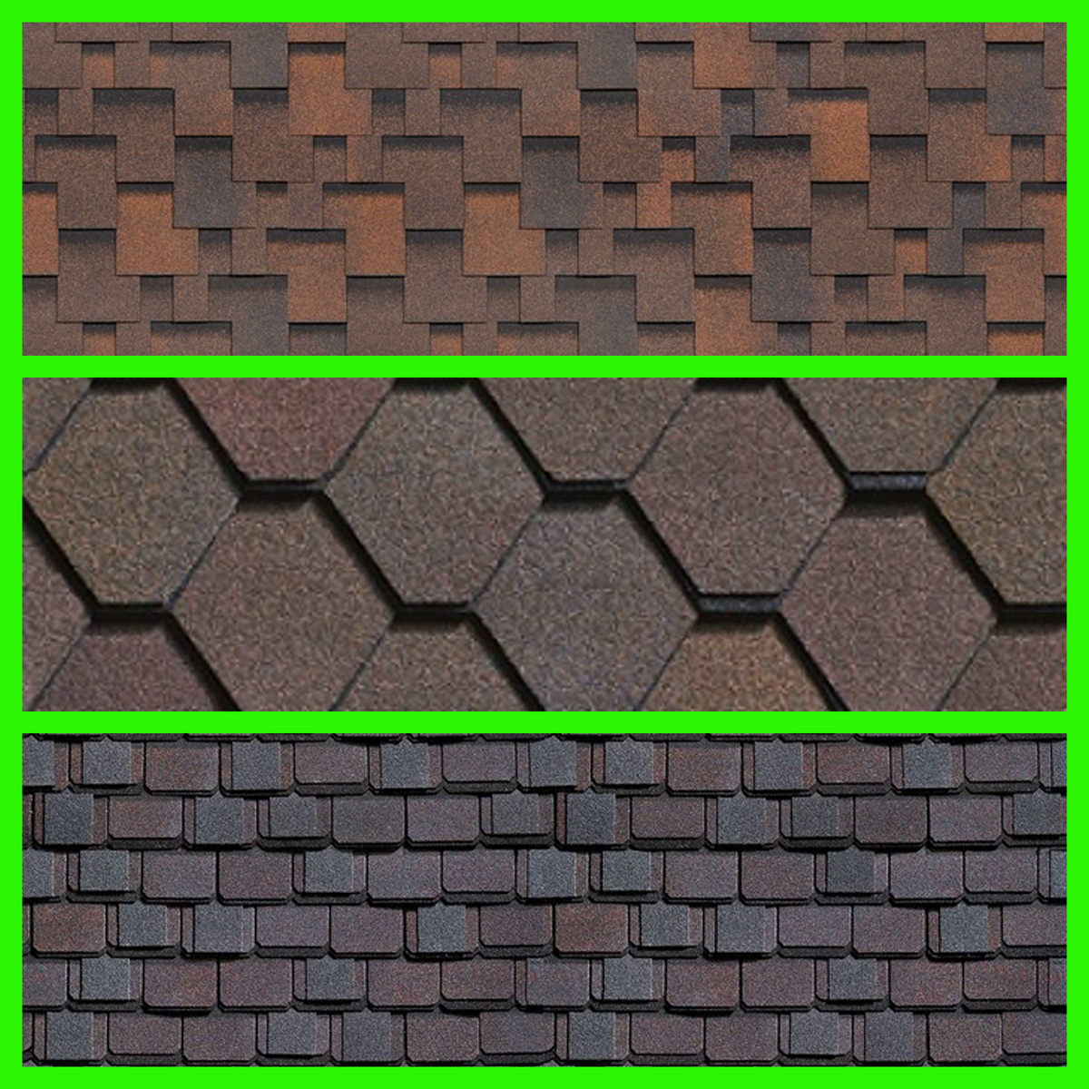 Одно, двух и трехслойная черепица.