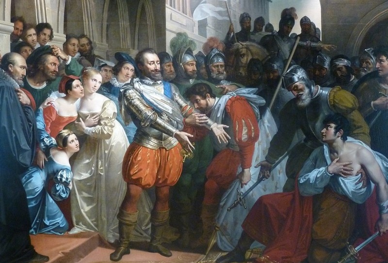 Анри Наваррский после сражения при Кутра.