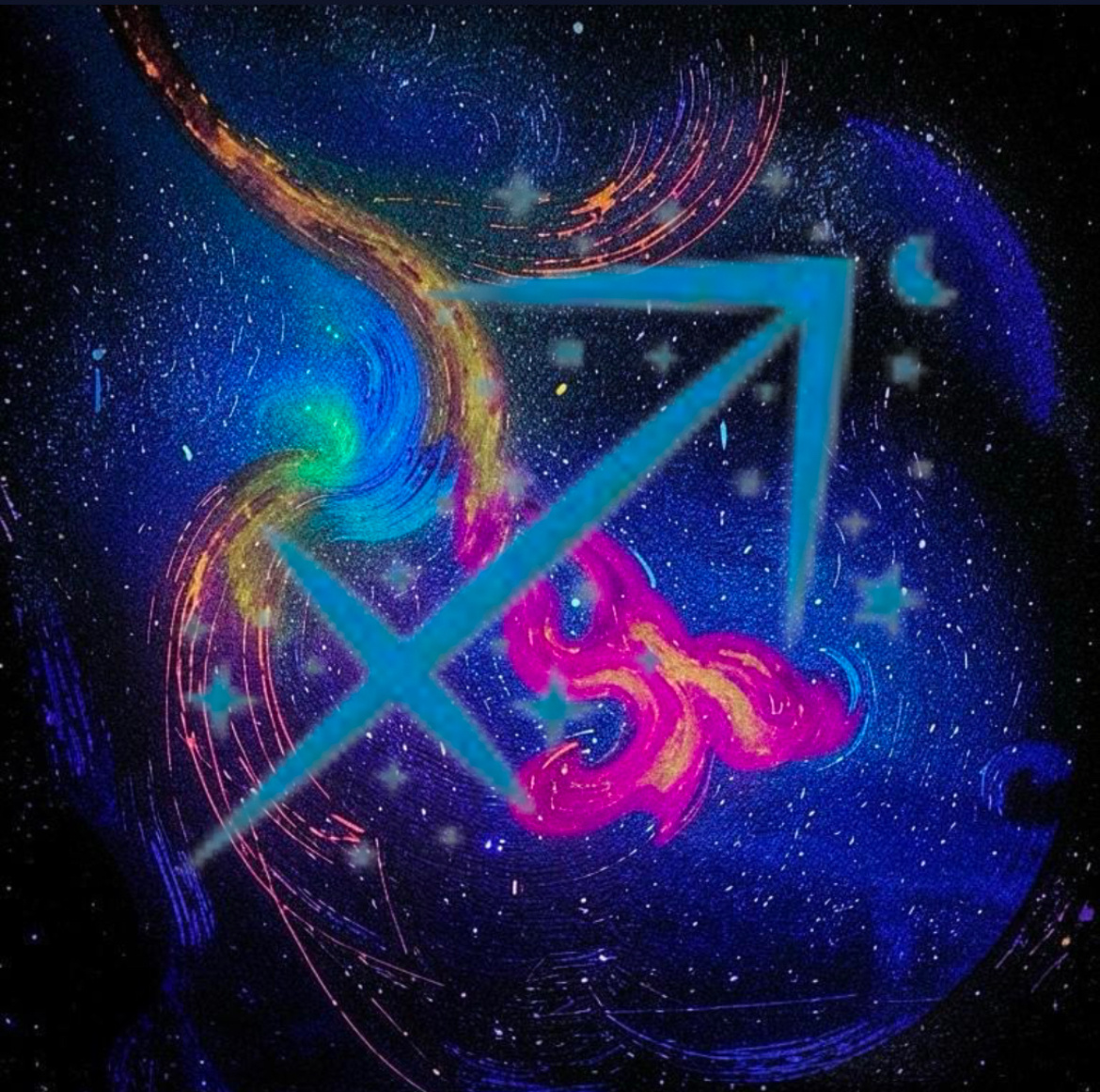 Баа, ИИ у меня совсем сломался. Я, говорит, на тюнинге, вернусь не скоро. Поэтому картинку пошла рисовать в фотошоп по старинке. Вот вам и уход Нептуна из Рыб. Вот вам и фиг, а не халява на крутые картинки. 