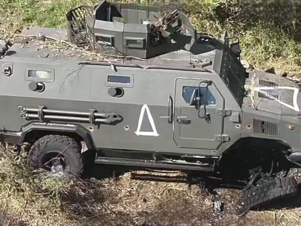   Поврежденная техника ВСУ, на территории Курской области.