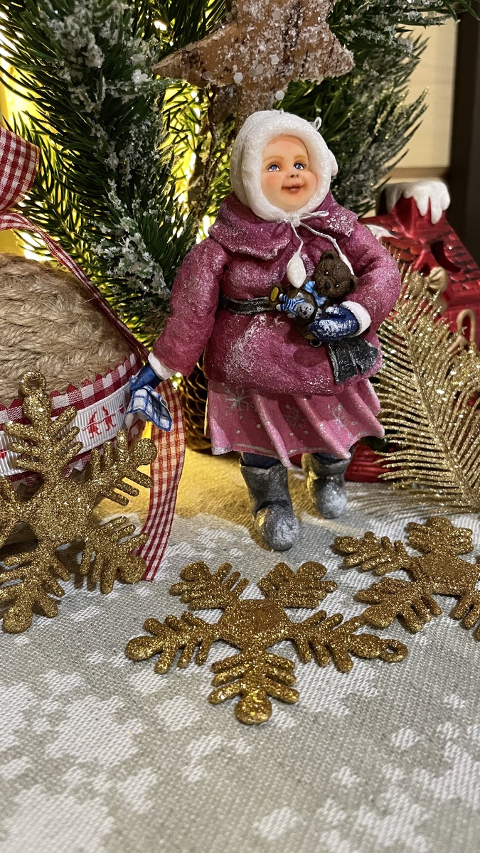 Ватная игрушка. Личное фото. 