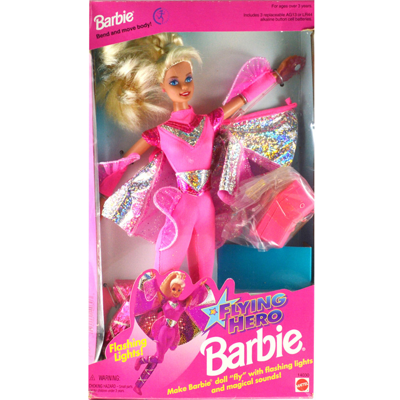 1995 Flying Hero Barbie Doll, Mattel 