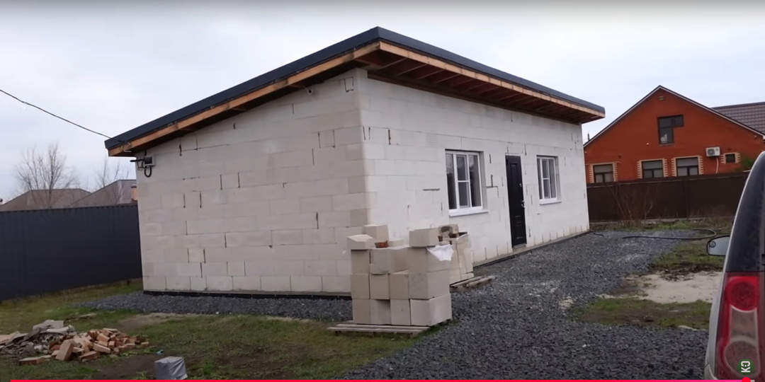 Сколько стоит коробка дома из газобетона в комплектации "Тёплый жилой контур"