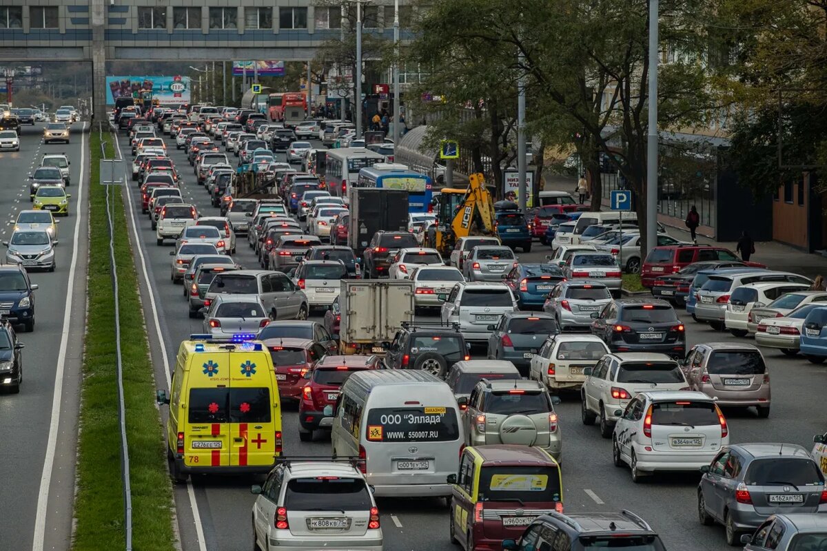 Пробки во Владивостоке