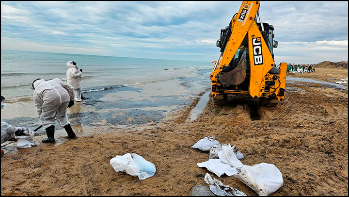    Пляжи Анапы теперь выглядят так. Фото волонтёра Сергея Хусаинова предоставлено Царьграду