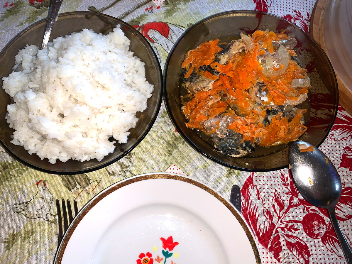 Скумбрия, приготовленная в банке и духовке 