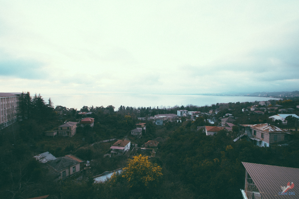 Вид на море с веранды гостевого дома