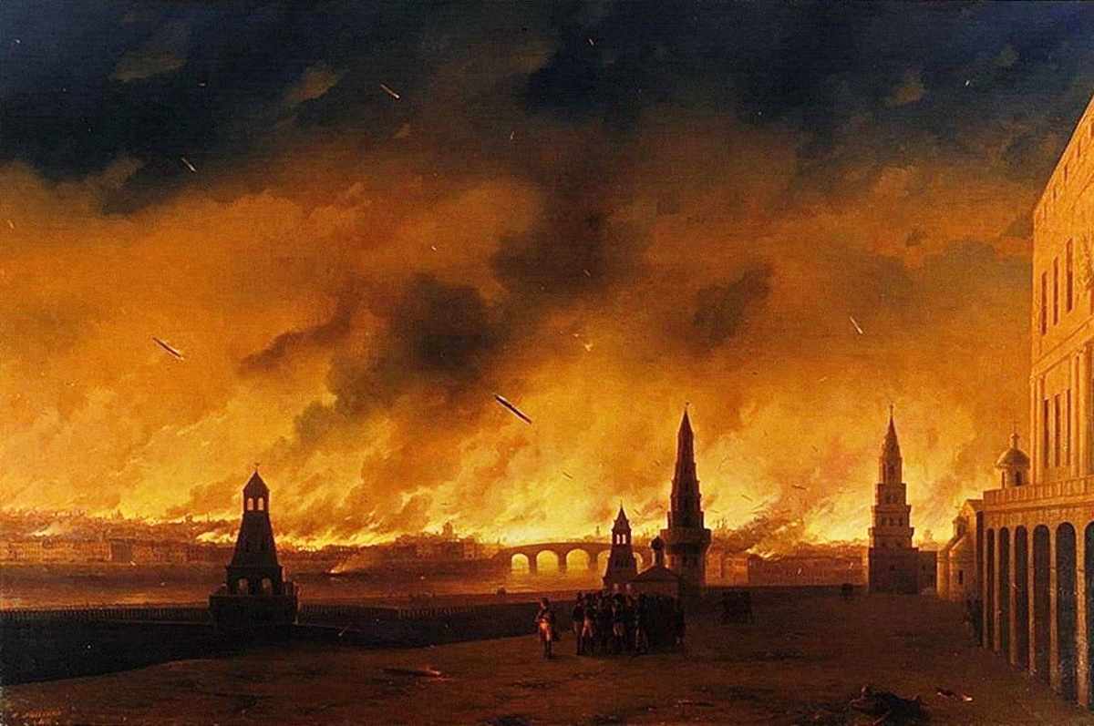    Иван Константинович Айвазовский, «Пожар Москвы 1812 года», 1851 год